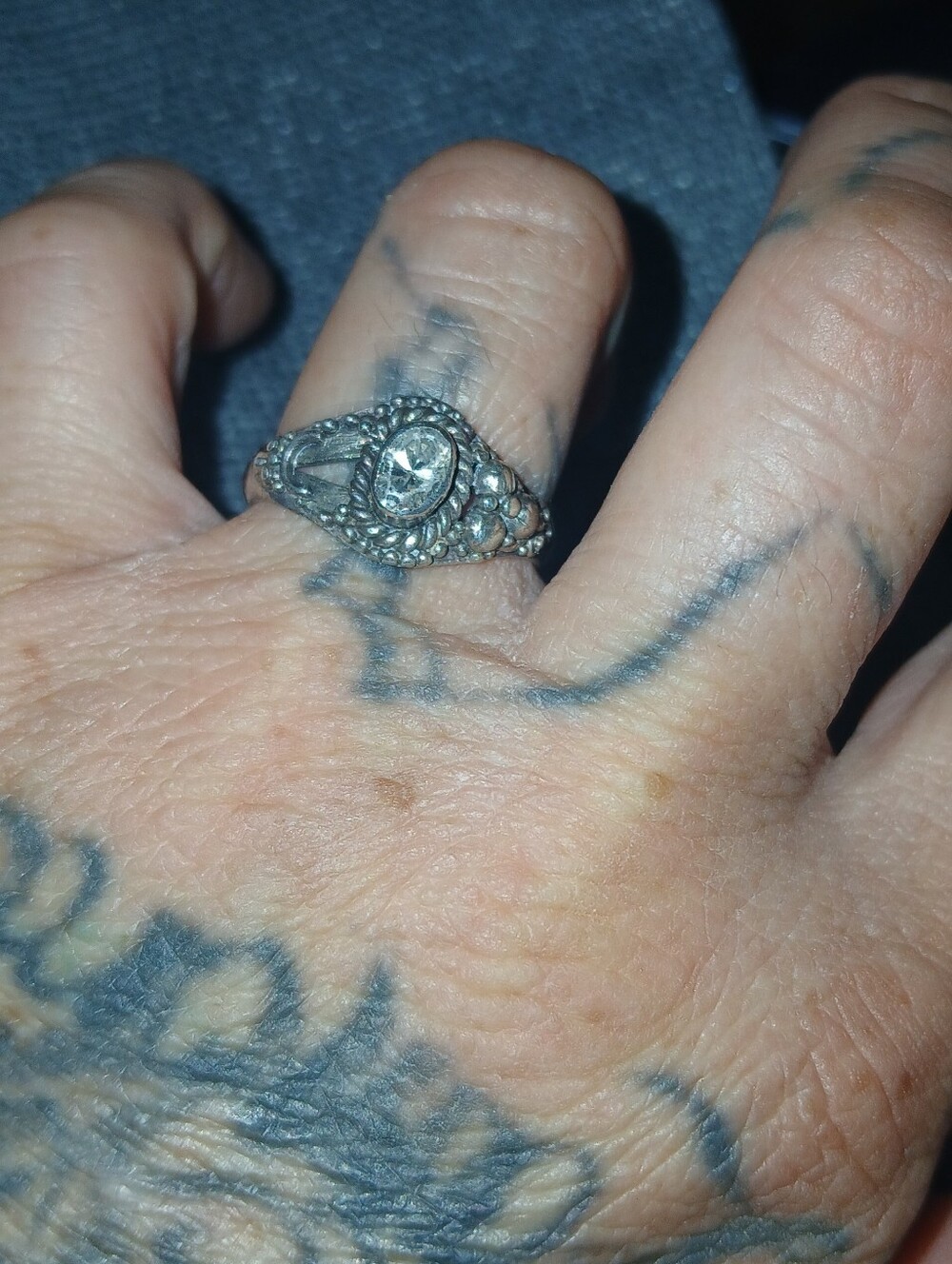 Sterling Silver Ring 925 Size 7